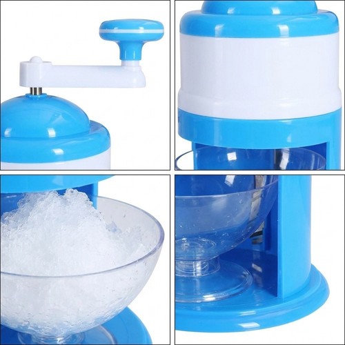 Hand crank ice - crank, shaver