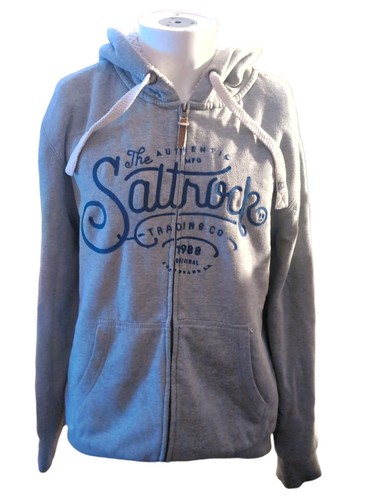 Saltrock grey blue hoodie - saltrock, grey/blue