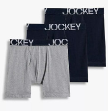 Jockey Men’s Underwear ActiveStretch LongLeg Boxer Briefs – Surprise Colour 3 Pk