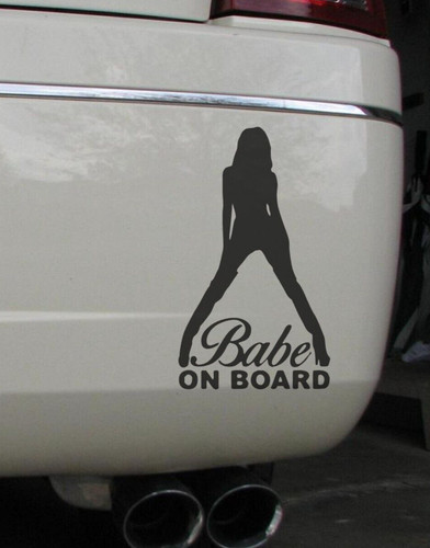 Babe board car window - babe, on