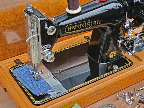 Harris hand crank sewing - harris,