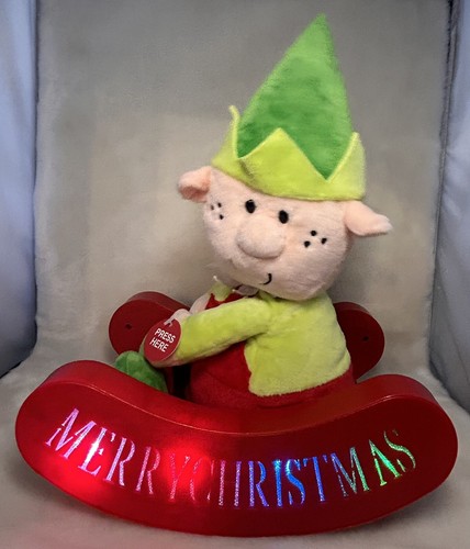 Christmas elf plush rocking - christmas,
