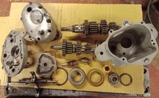 BSA A10 gearbox  in bits. Almost complete. Some new parts. A7 B31 B33 swingarm