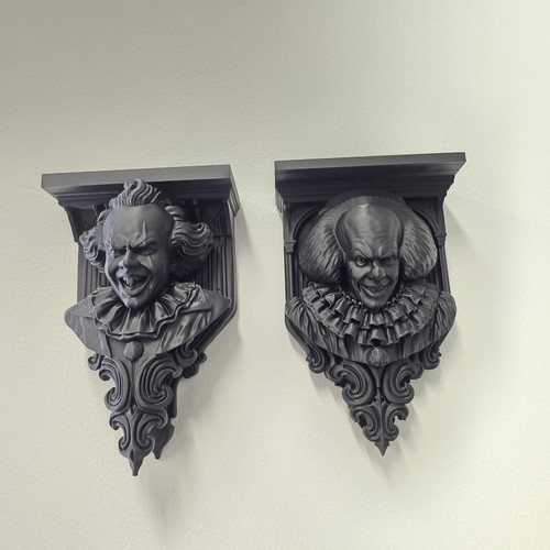 Pennywise wall shelf pair - it,