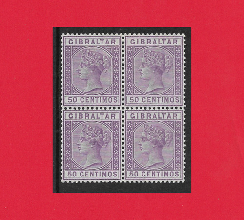 Gibraltar 1889 50c - gibraltar, s.g.28.