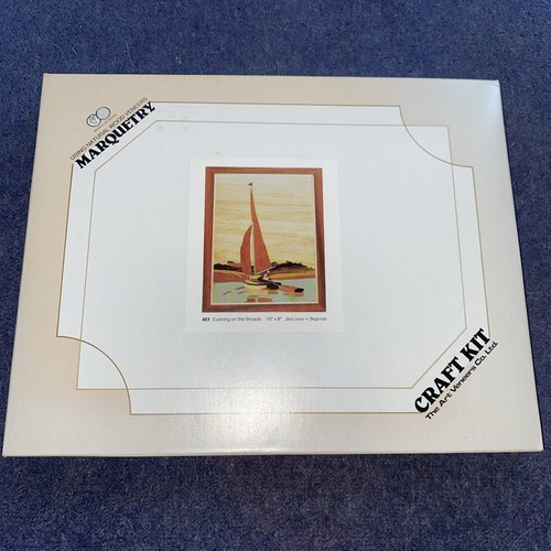Vintage marquetry craft kit - marquetry,