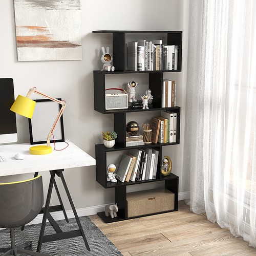 Tier bookshelf geometric - 5-tier,