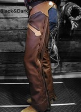 Handmade Brown Leather Cowboy