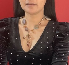 One Button Necklace Multi