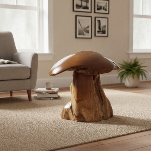 Wooden mushroom garden - mushroom,
