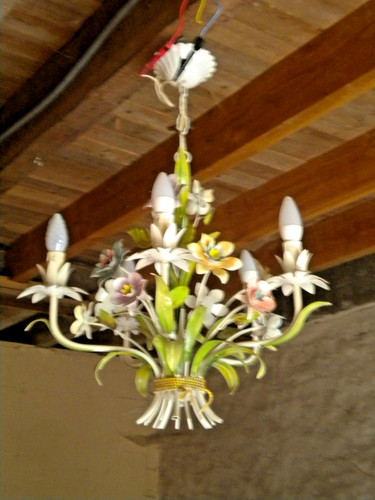 Vintage toleware french flower - french,