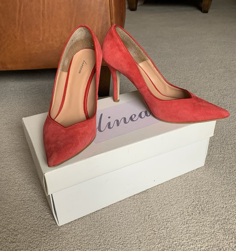 Linea red suede pointed - linea,