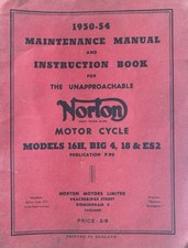 Norton models 16h big 18 - norton, /