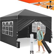 Ej.Victor Gazebo, One Push Pop up Gazebo with Sides 3m x 3m and Wheeled Bag, Hea
