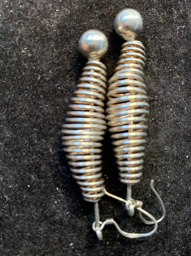 Unusual silver spiral hook - spiral,