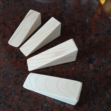 Wooden Door Stop Wedge 36H -
