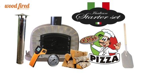 Wood fired pizza - fired, oven