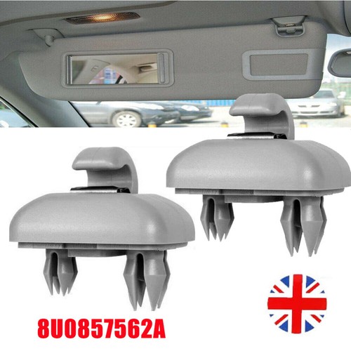 Sun visor grey - x2, clip
