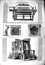 Old Antique Print 1851