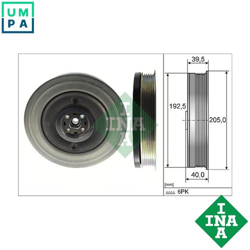 Belt pulley crankshaft - belt,