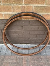 Vintage Continental Sport 1000 Bike Tyres x2  23-622 700x23c  Black