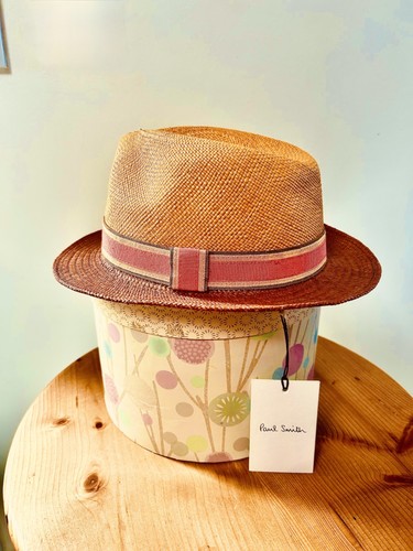 Bnwt paul smith straw trilby - paul,