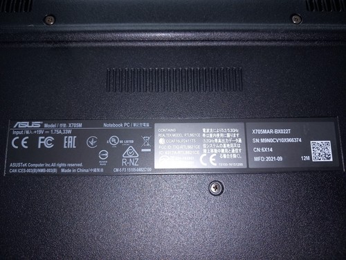 Asus x750m vivobook - 16.5, inch