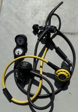 Scubapro R195 ~ 1st and 2nd Stage Scuba Dive Regulator w/ Oceanic Gauges/Compass