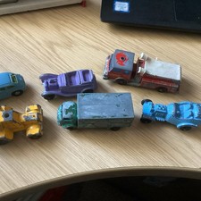 3 x Small Lesney No 29: No 63 and No 64,2x Tootsie Diecast Playworn & Plastic VW