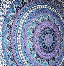 Indian Twin Hippie Mandala Bedspread Wall Hanging bohemian Ethnic Throw Tapestry