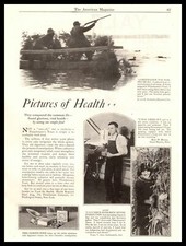 1926 Fleischmann's Yeast Cakes "Pictures Of Health" Duck Hunt Vintage Print Ad