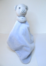 WASHED TESCO F&F GREY BEAR BLUE COMFORTER BABY COMFORT BLANKET F+F SOOTHER