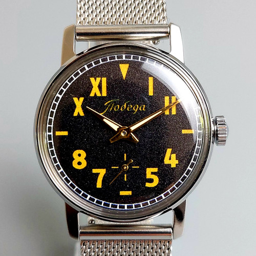 Soviet pobeda wristwatch - soviet,