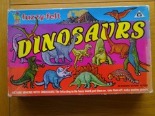 Vintage Fuzzy Felt Dinosaurs