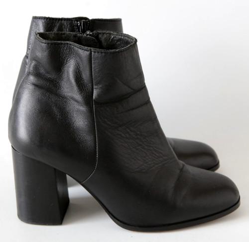 Office london black leather - black,