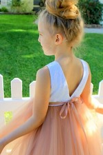 V-Back Lace Flower Girl