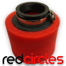 38mm - 40mm STRAIGHT RED ATV/QUAD BIKE FOAM AIR FILTER fits 50cc 70cc 90cc