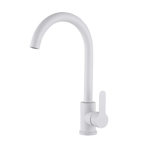 White sink tap kitchen - white,