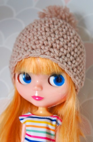Handmade bobble hat - hat, blythe
