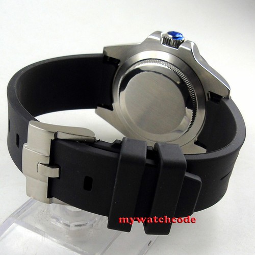 20mm black rubber strap - , curved
