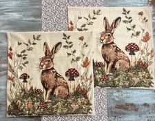 X2 Rabbit Hare Cushion Covers