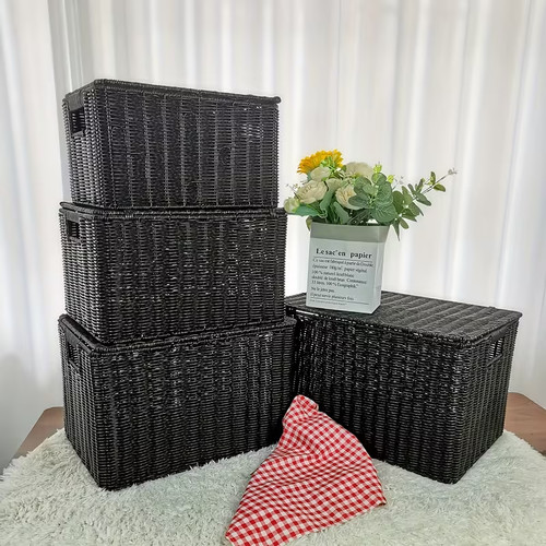 2pc storage basket with - xl, lid