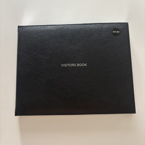 Deluxe visitor book - deluxe, black