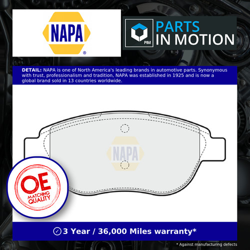 Brake pads set fits peugeot - brake,