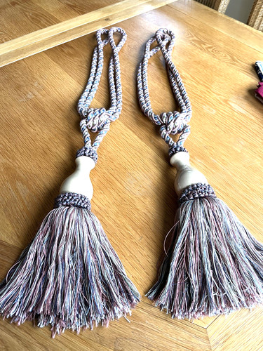 Vintage curtain tie - pr, tie-
