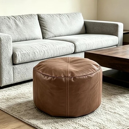 Leather bean bag cover - bean,