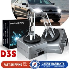 2X D3S Xenon HID Headlight Bulbs Pair White 6000K 35W 8000LM For VW CC 2011-2017