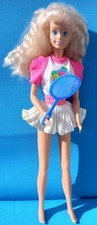 Vintage 1991 Sindy Tennis Star Doll Hasbro With Dress & Tennis Racquet