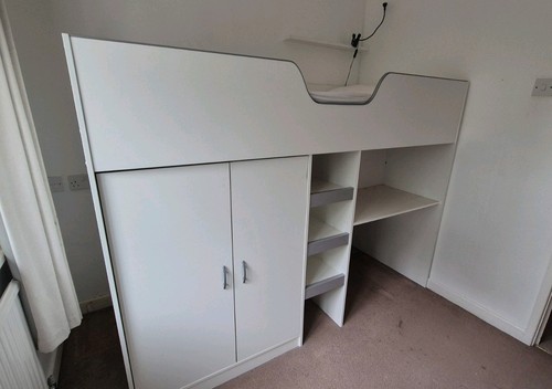 White childs cabin bed - cabin,
