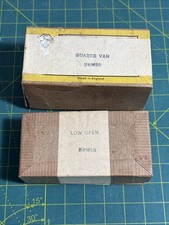 2 Vintage Metal Plastic Model Railway Kits Open Wagon Guards Van OO Gauge BRMSB